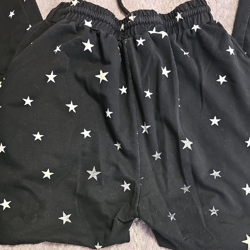 Black Star-Print Jogger Bottoms - Picture 5 of 5